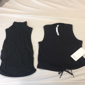 2 Lululemon Crop Tops! One new with tags!